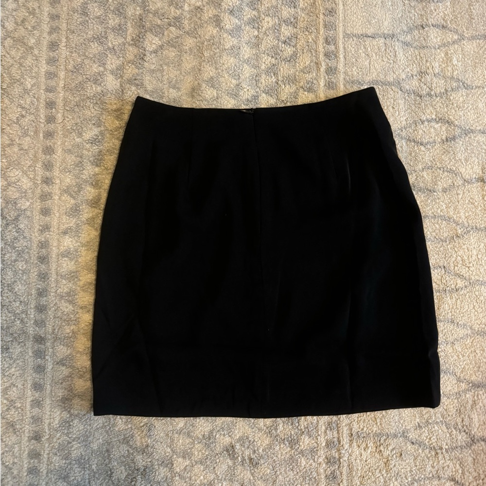 Black mini skirt